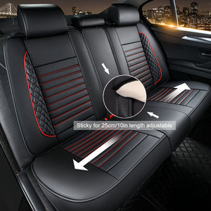 5-Seat Universal Fit Luxury Faux Leather Car Seat Cover