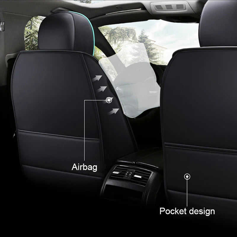 Excer Car Seat Covers For 5 Seater Car (Front & Back)