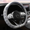 Car Steering Wheel Cover Universal Anti-Slip Cat Claws Leather Car Steering Wheel Protective Cover Cute Pink Type O DD D