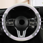 Napa Leather Material Brightly Colored Car Steering Wheel Cover Universal Auto Parts Non-slip Wear-resistant 38cm