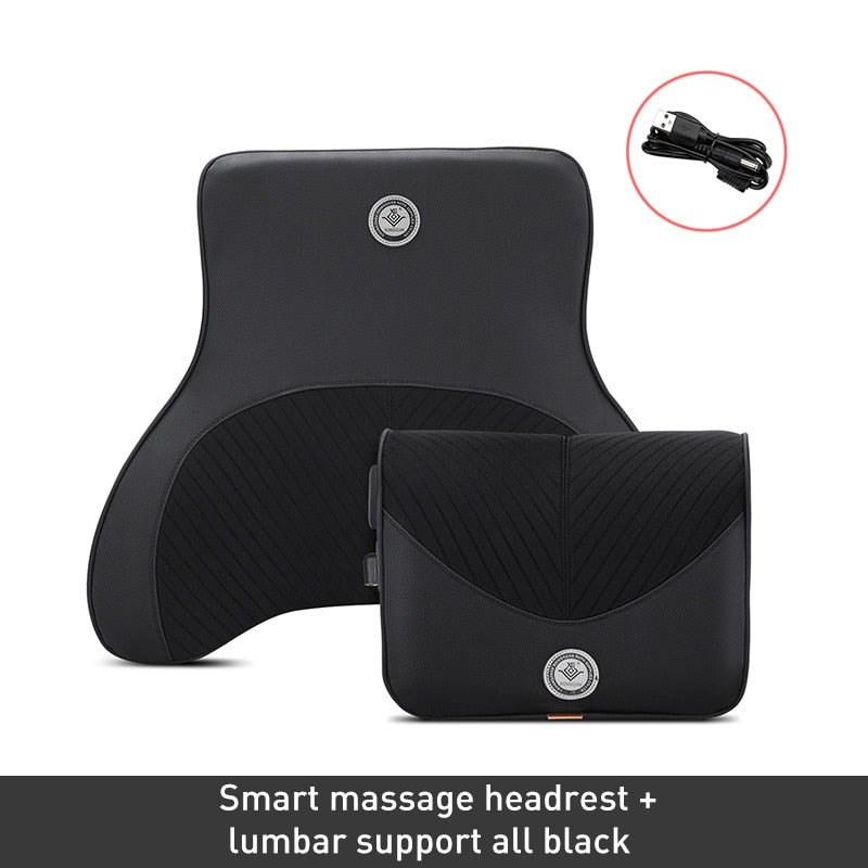 Lux™️ Car Neck Massage Pillow Lumbar Support Cushion